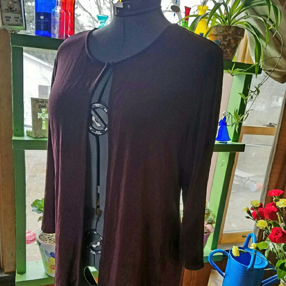 Chico's Plus Size 2 in Deep Plum Cherry!