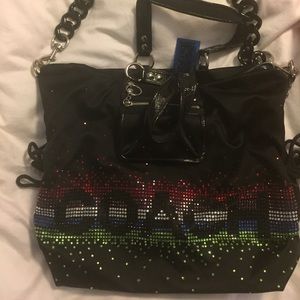 Coach Rare Spotlight Crystal Rhinestone XL Tote