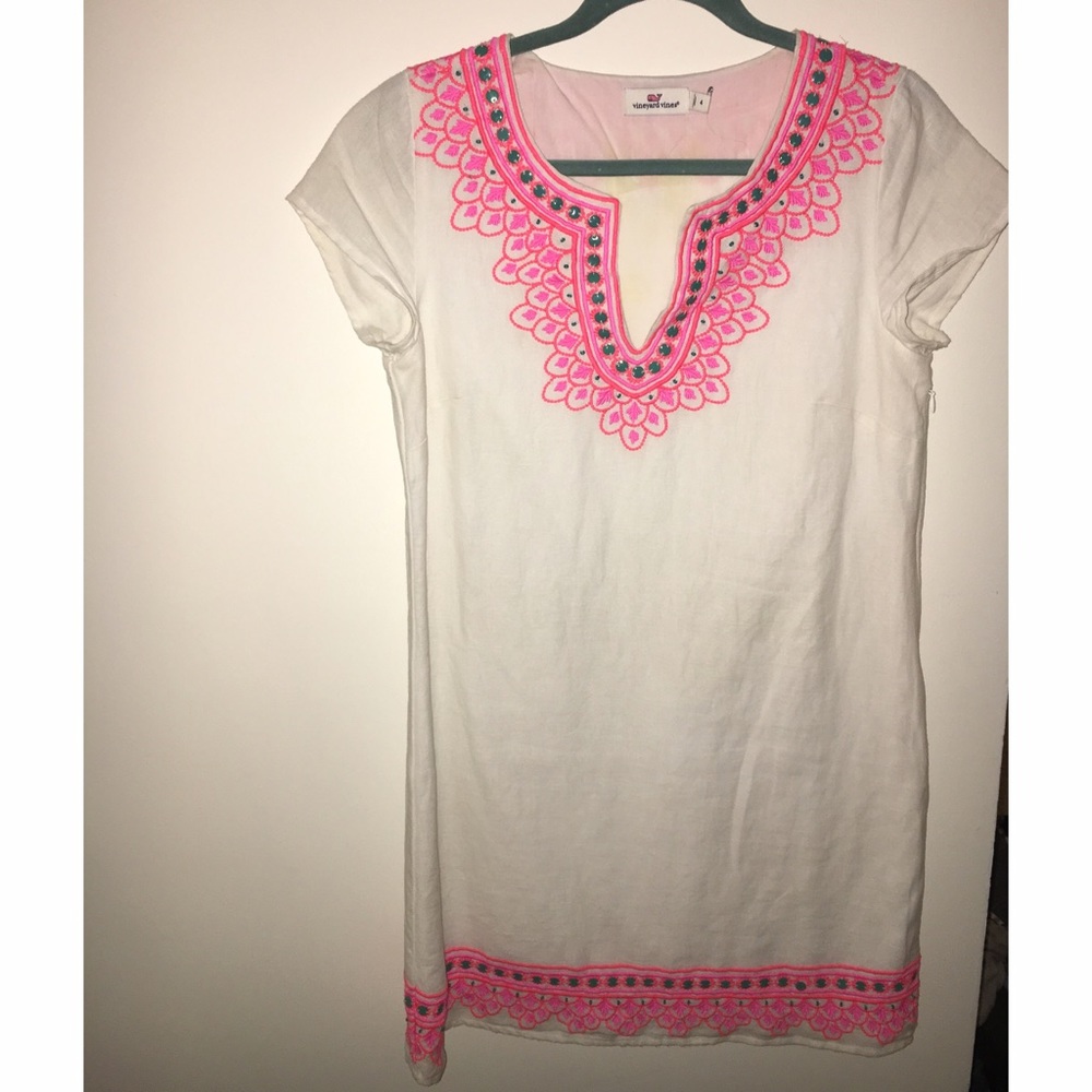 Vineyard vines linen shift dress