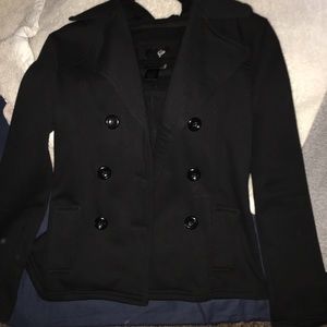 black pea coat