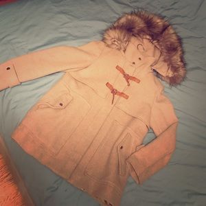ZARA beige coat size L
