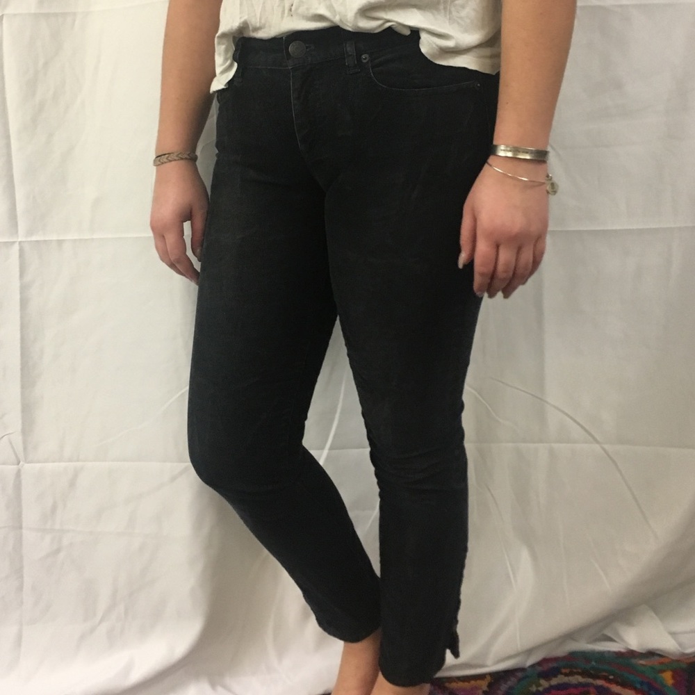 J. Crew corduroy pants with ankle zippers