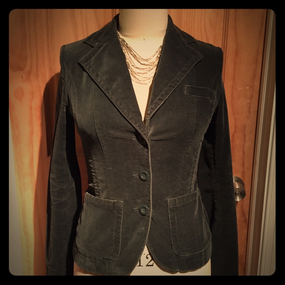 Velour Stretch Blazer