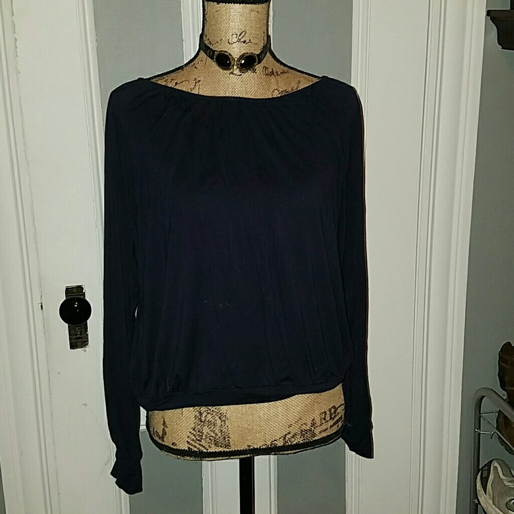 Navy blouse
