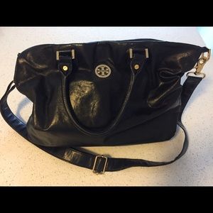 Tory Burch black leather satchel