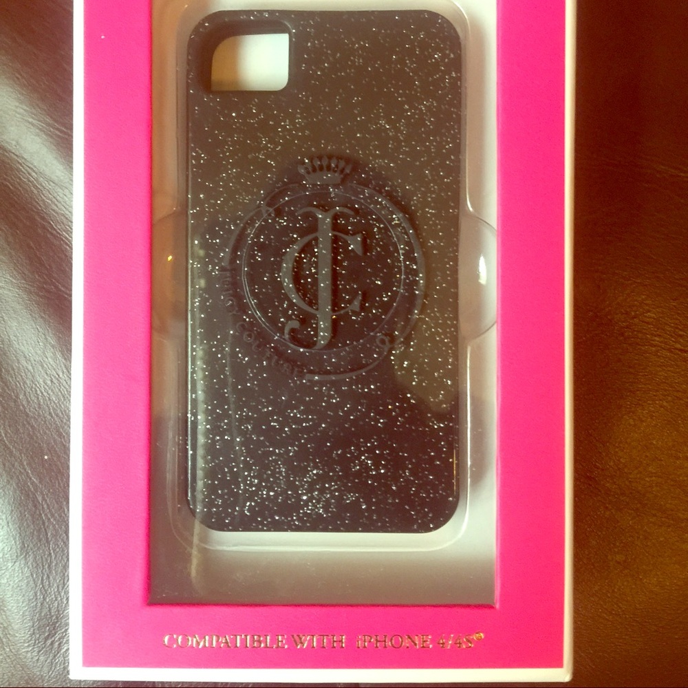 Juicy couture jelly /glitter iPhone 4/4s case .