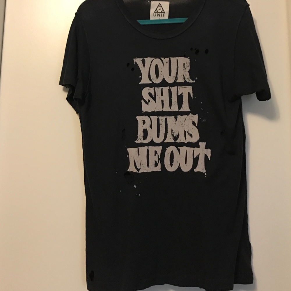Distressed UNIF tee
