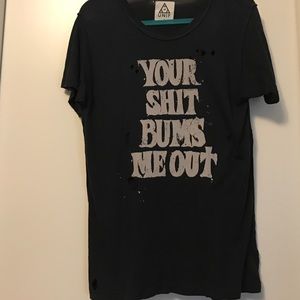 Distressed UNIF tee