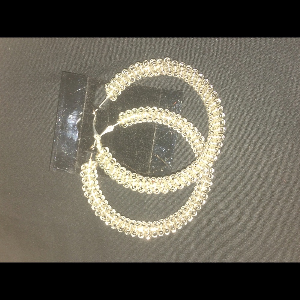 Silver earrings