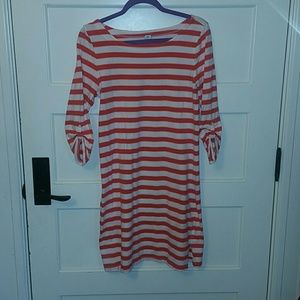 Comfy dress clings in all the right places!