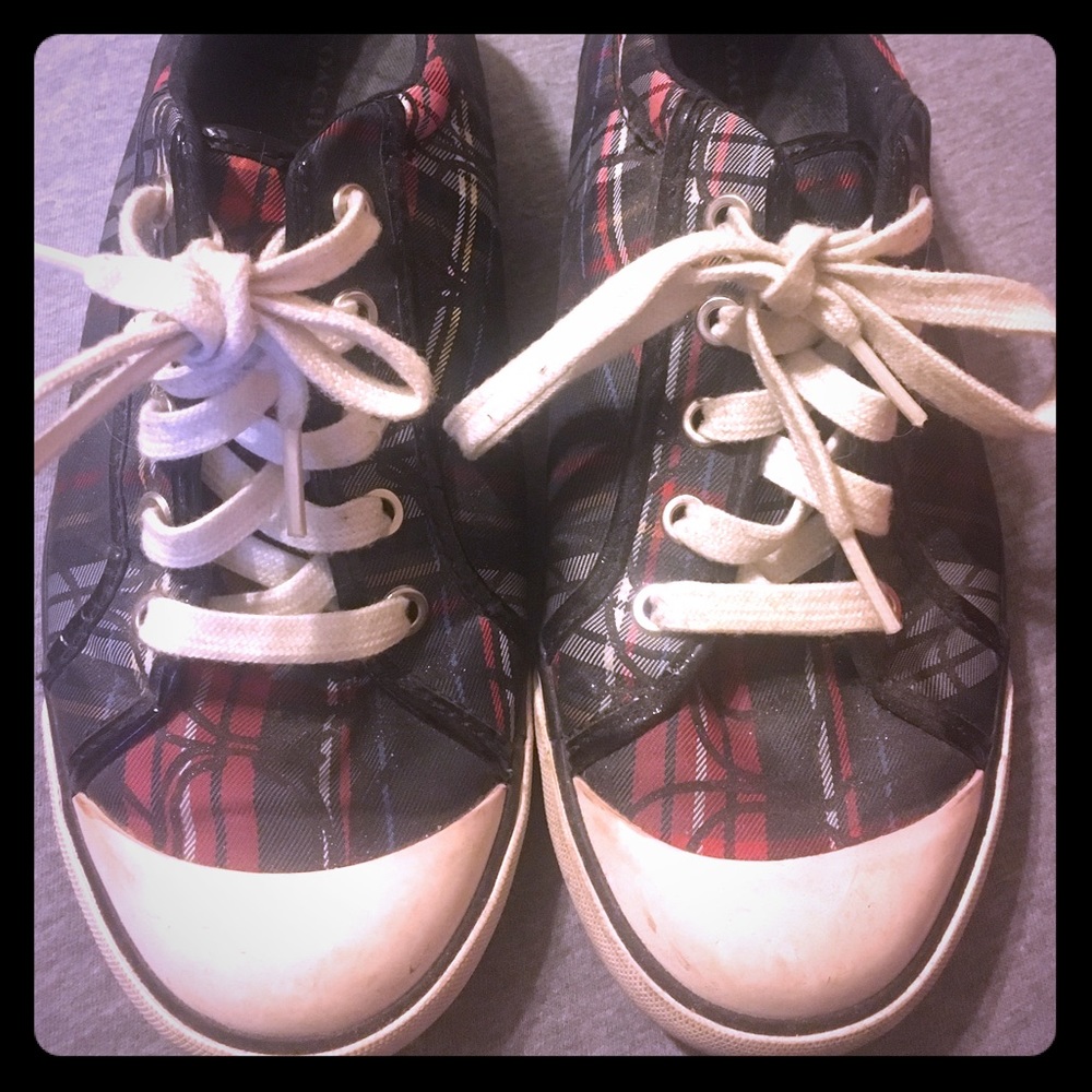 USED Red & Black Coach Sneakers