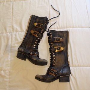 Free People Three Buckle Boot