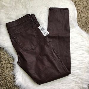 [Rich & Skinny] Burgundy Coated Skinny Jeans