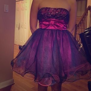 Multi Colored Tulle Skirt Dress