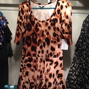 LulaRoe XL Nicole dress NWT 🦄 Leopard print