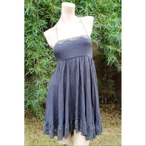 Grey Free People Dress/Slip