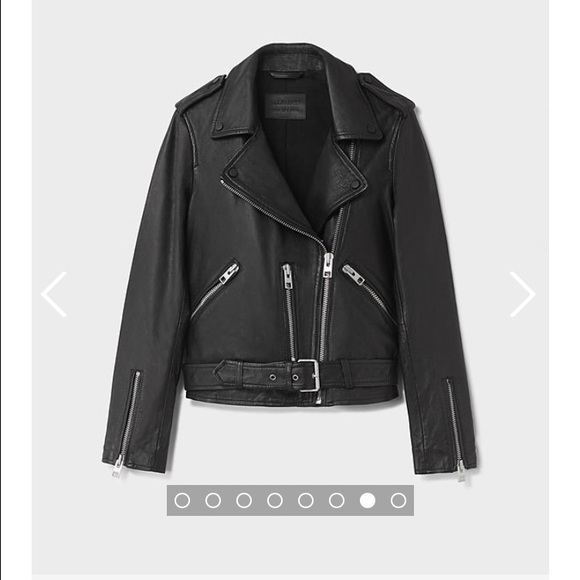 ALLSAINTS BALFERN LEATHER BIKER JACKET - Picture 4 of 4