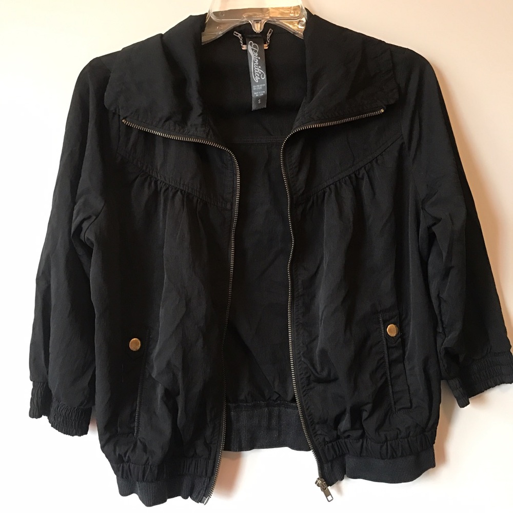 3/4 Sleeved Black Jacket (lightweight)