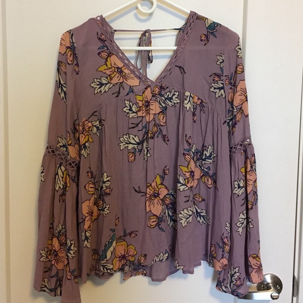 Lavender floral top