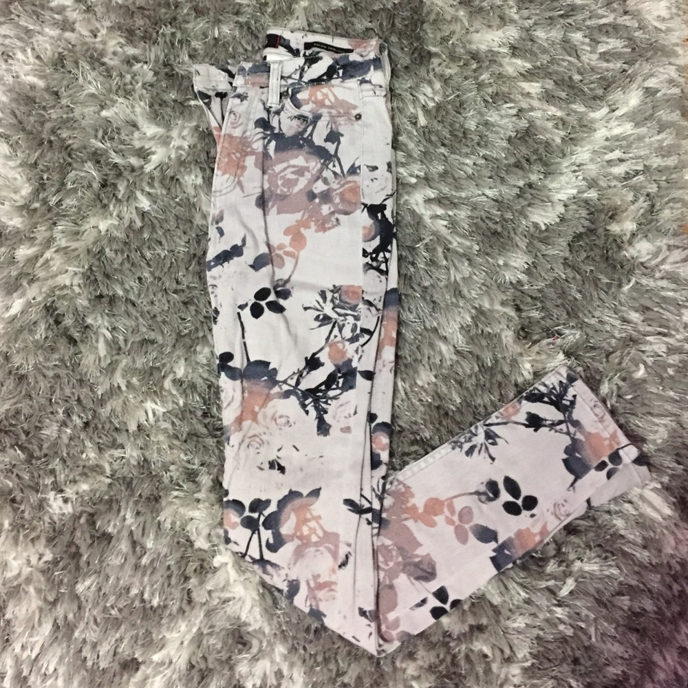 BDG floral high waisted jeans