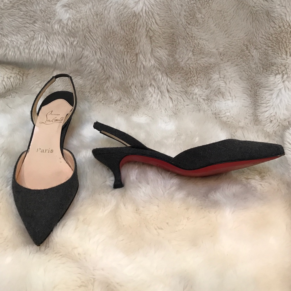 Sling back low pumps