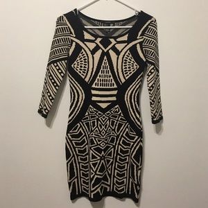 Forever 21 Geo Pattern Bodycon Dress