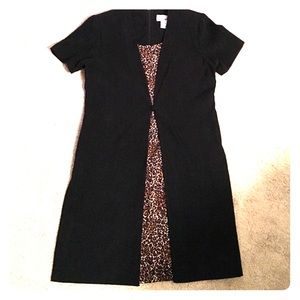 Worthington dress size 12. Black with leopard