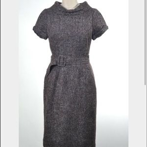 Banana republic belted wool dress