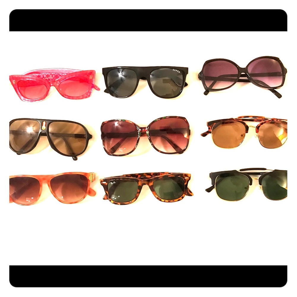 Variety of Vintage and New sunglasses