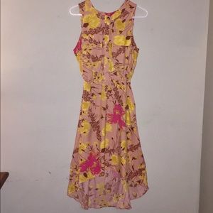Plenty by Tracy Reese floral hi-lo silk dress