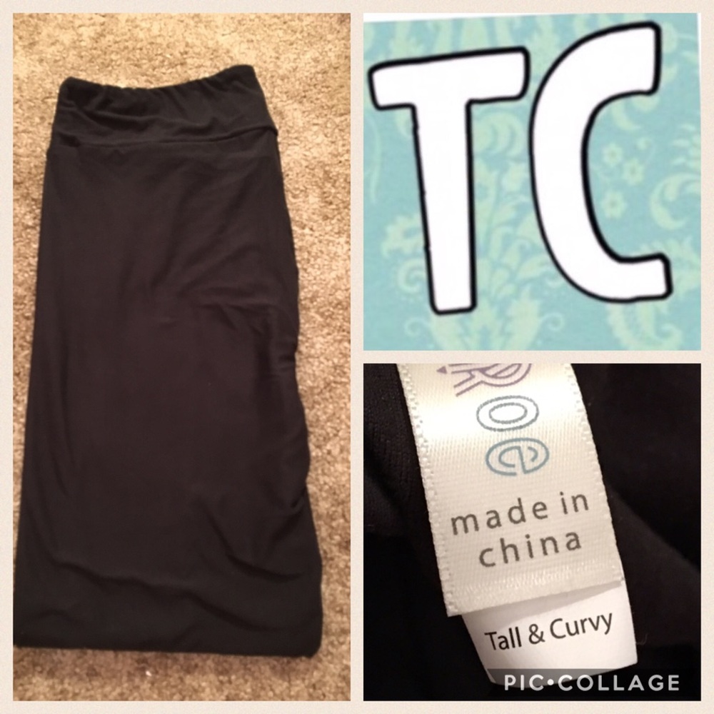Lularoe solid black leggings TC NWT