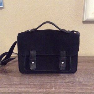 Black cross body satchel purse