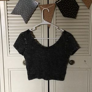 SOLD Black crop top