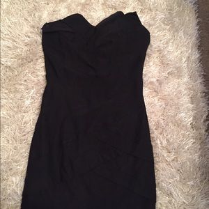 Black Strapless Bodycon dress