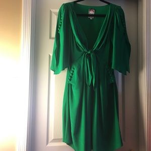 Yoana Baraschi Silk Tie-Front Dress