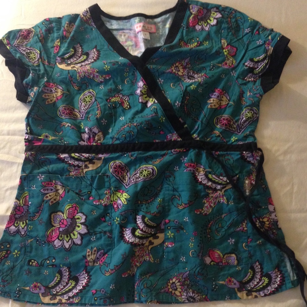 Koi Brand Medical Scrub Top. Vibrant colors