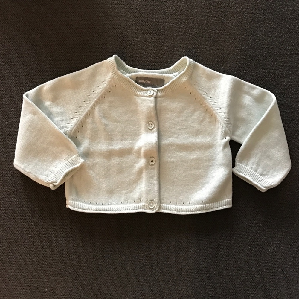 WORN ONCE Baby Gap crew cardigan size 3-6 months