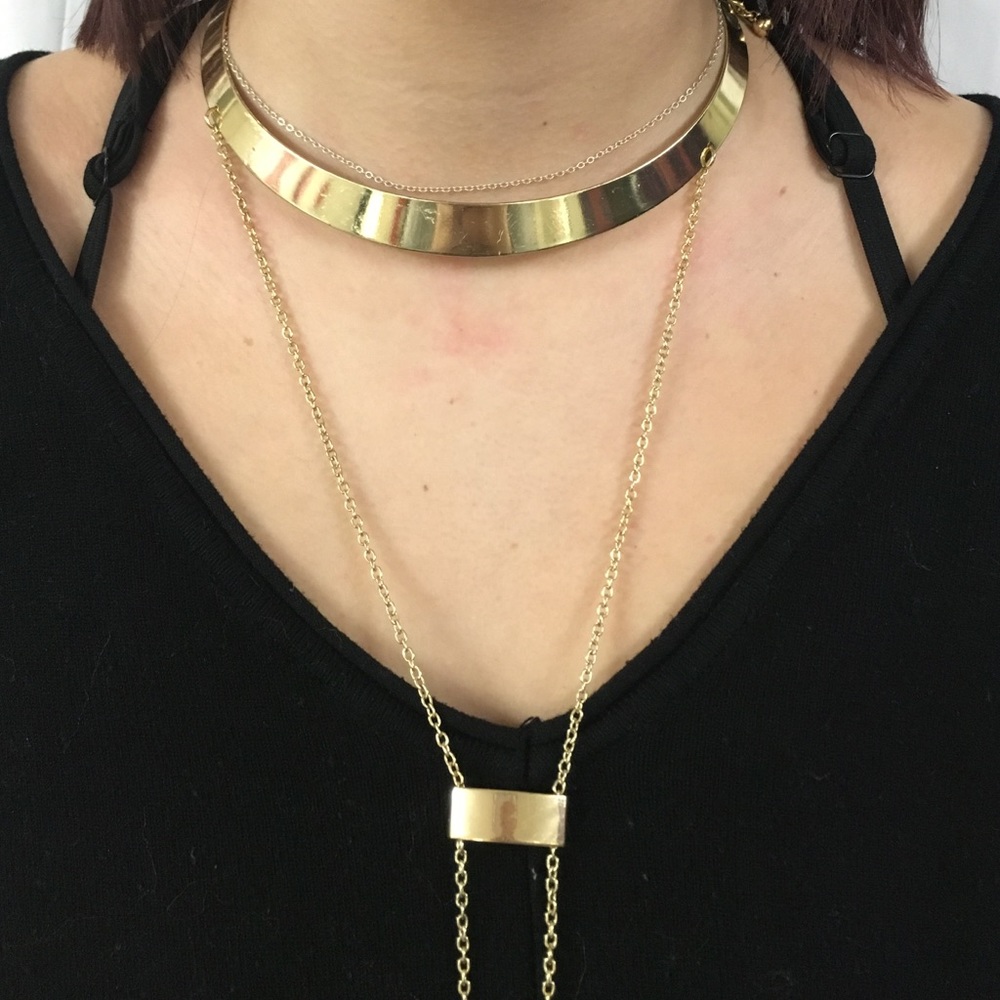 Gold Wrap Around necklace from Italy