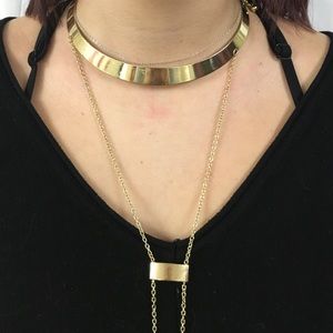 Gold Wrap Around necklace from Italy