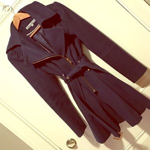 Kenneth Cole navy blue pea coat