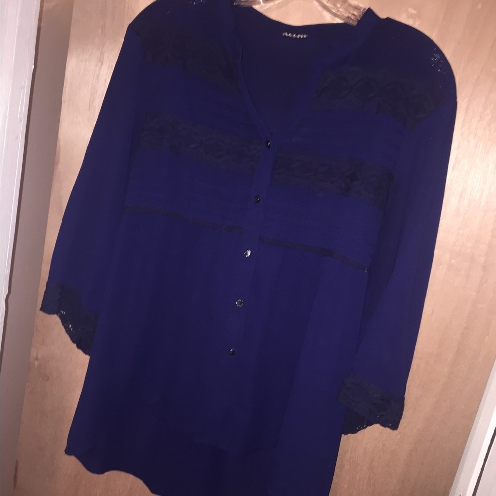 Navy blouse