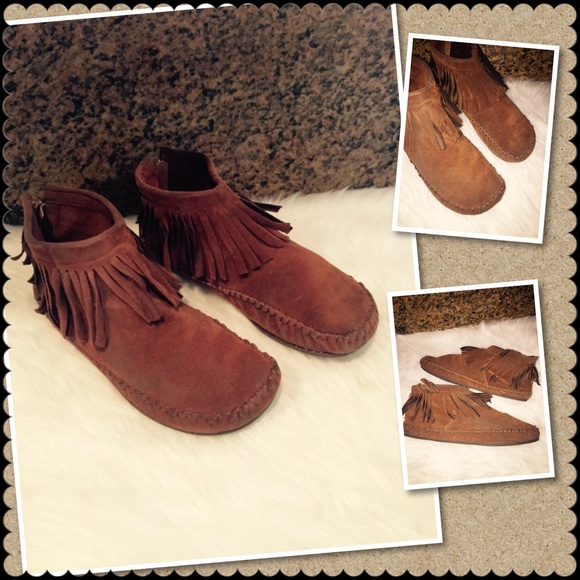 Mudd Shoes - MUDD Sz 8 moccasins booties fringe