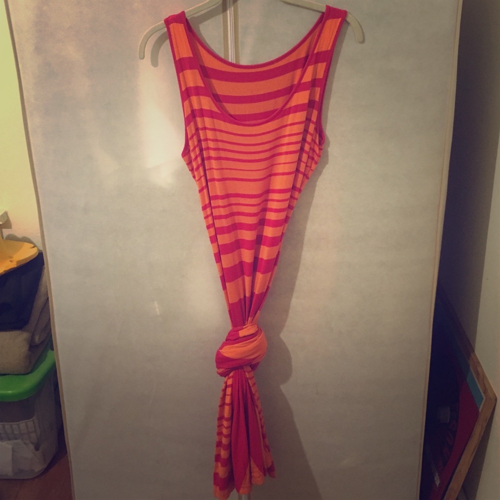 Free people maxi orange and pink size medium