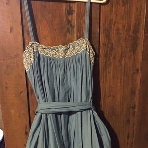 Light Blue and Cream Lace Dress