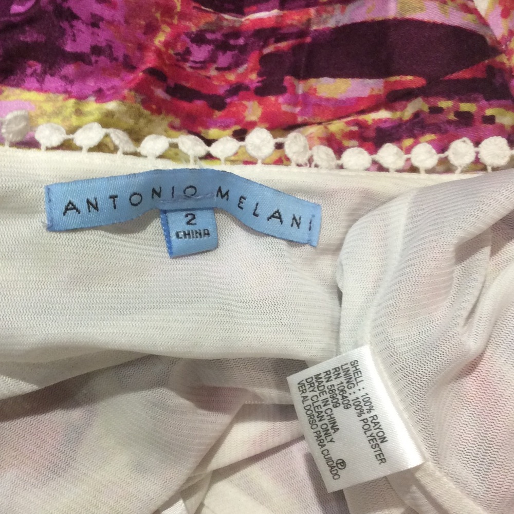 Antonio Melani 🌺 Multi-Colored Wrap Dress Size 2 - Picture 4 of 4