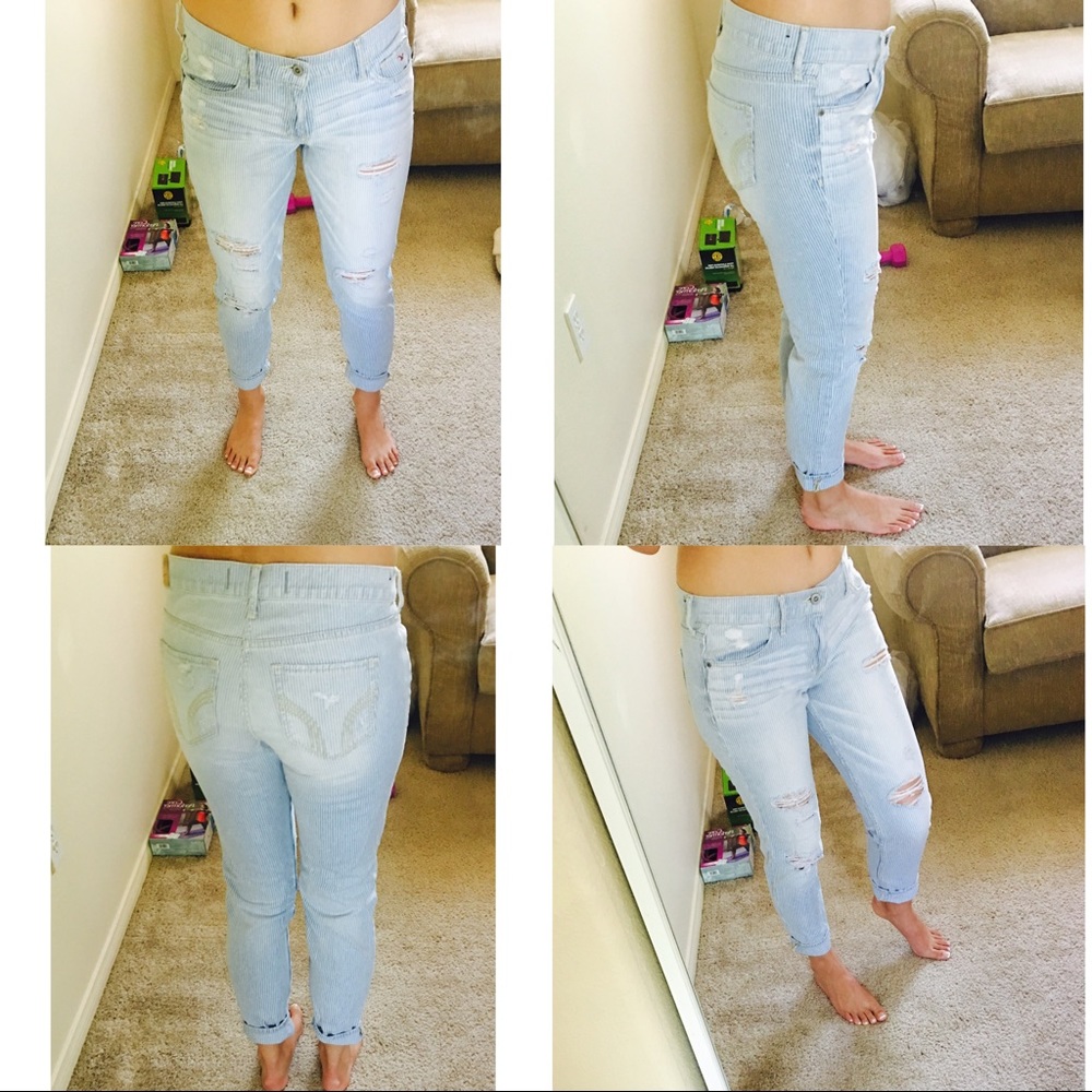 Distressed hollister jeans