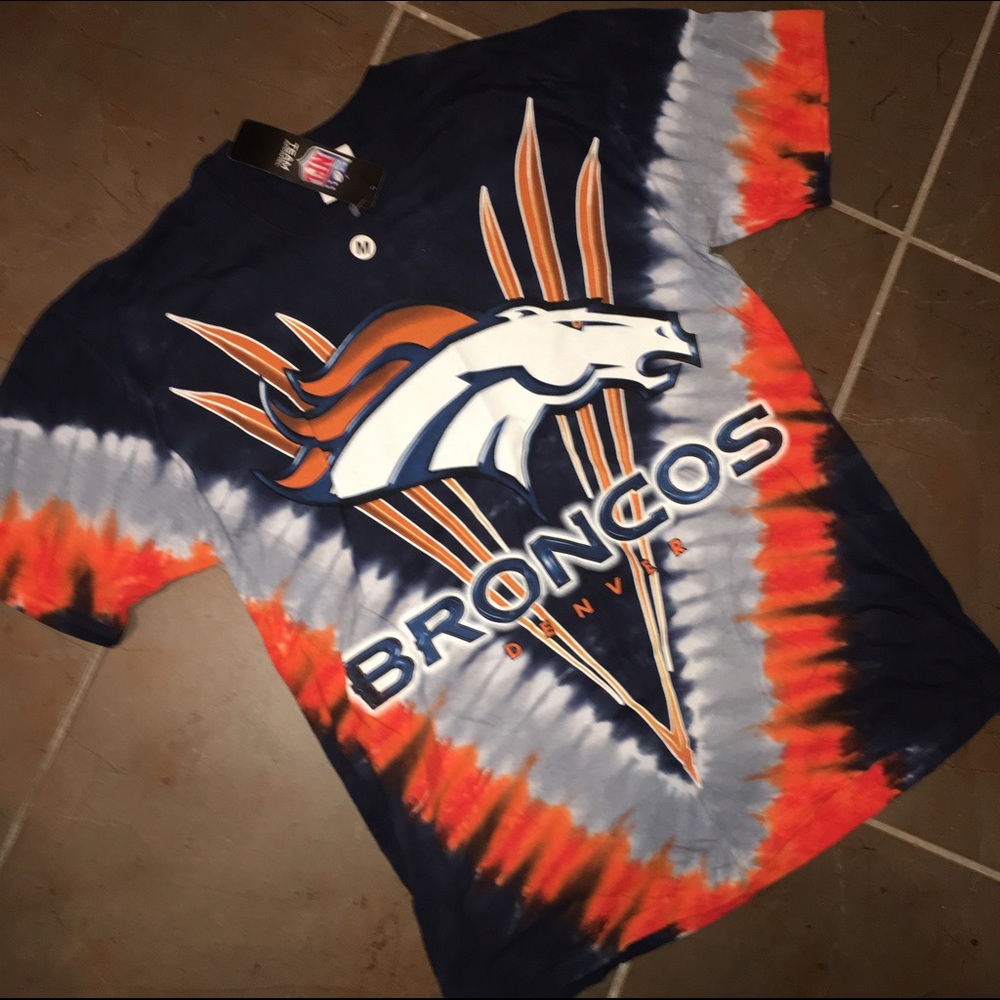 NFL Denver Broncos UNISEX Tye Dye Shirt - NWT