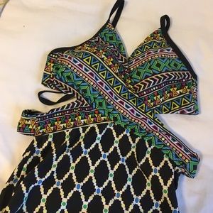 Criss cross one piece