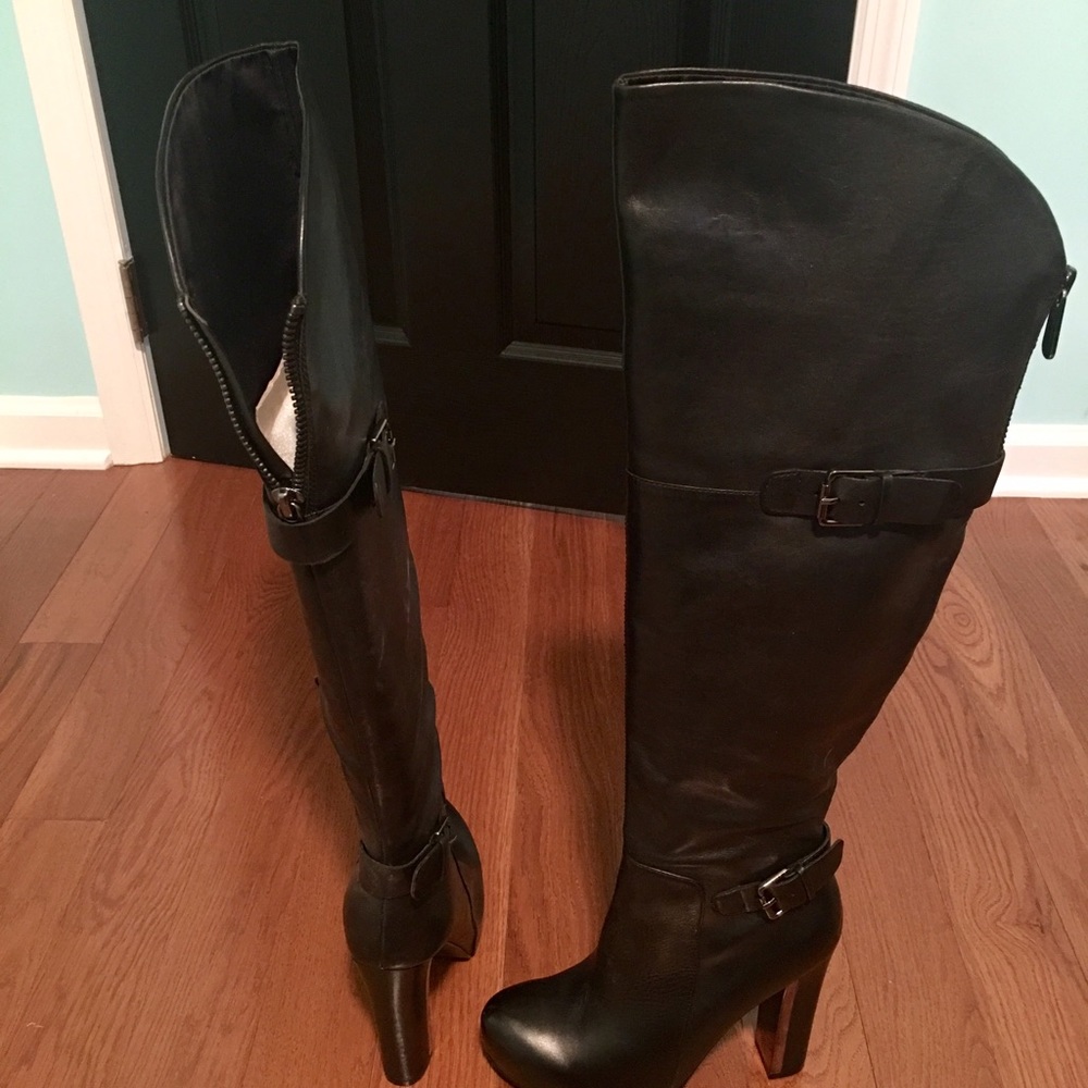 GUESS Vale Platform High Heel Over The Knee Boots