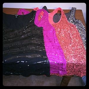 Bundle of 4 Sequined Tops